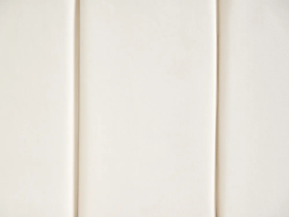 Tagesbett Samtstoff LISIEUX 90 x 200 cm Cremeweiß_1069027
