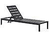 Sonnenliege NARDO mit Relaxfunktion Metall Schwarz