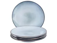 Speiseteller 4er Set JUNIPER Steinzeug Hellblau_957206