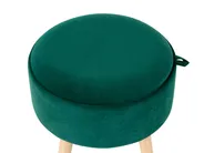 Hocker mit Stauraum NEELY Samtstoff Smaragdgrün_1026904