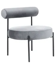 Sessel ALPHA Samtstoff Grau_860904