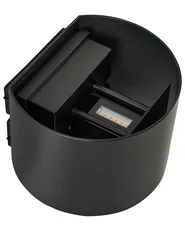 LED Außenwandleuchte 2er Set MORAY mit Bewegungsmelder Schwarz_1102906