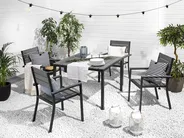Gartentisch PRATO 95 cm 95 cm Grau_749356