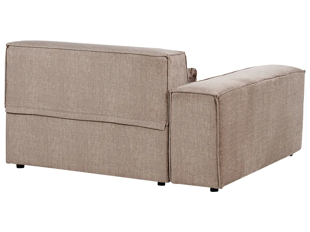 Modul Ecksofa 4-Sitzer HELLNAR Stoff Hellbraun linksseitig_912385