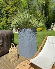 Blumenkübel DION 40 cm Grau_989097