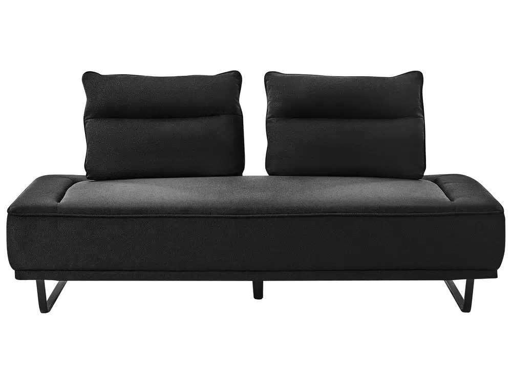 Sofa 3-Sitzer FAXEN Stoff Schwarz