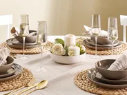 Set of 4 Champagne Flutes QUARTZ 230 ml Grey_923435