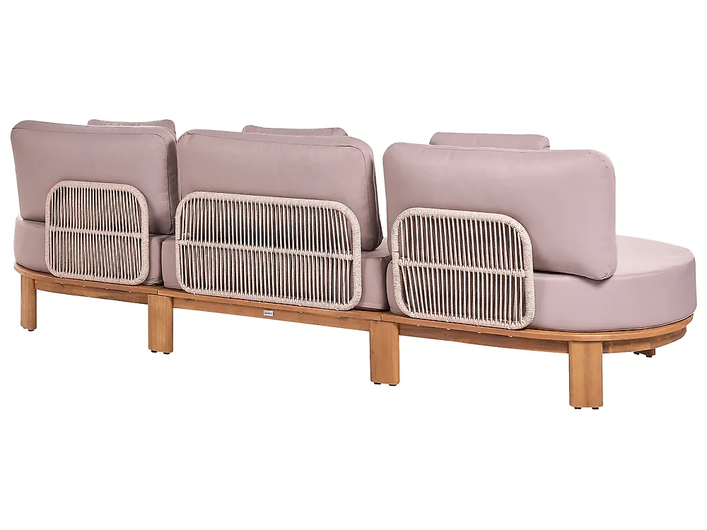 Tuinbank met tafel 5-zits ARZELLO Acaciahout Lichtbruin_1160353