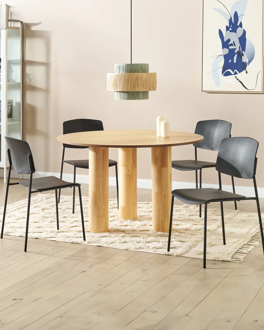 Esszimmerstuhl 4er Set ASTORIA Schwarz