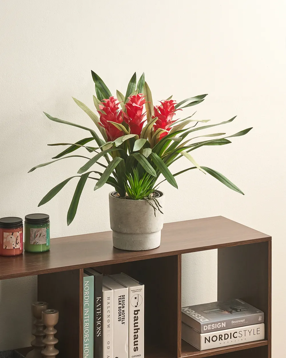 Kunstpflanze GUZMANIA ATILLA 50 cm Grün