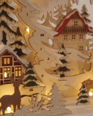 Weihnachtsdekoration LED KORIA 31 cm Hellbraun_1179966