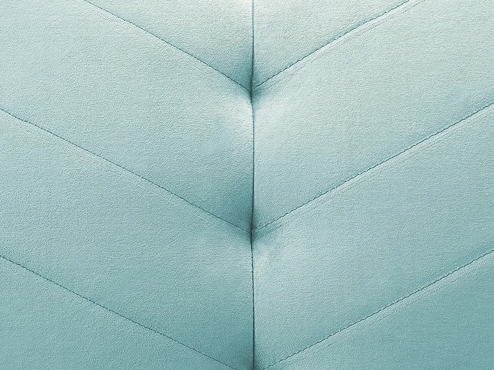 Schlafsofa 3-Sitzer SENJA Samtstoff Hellblau_850545
