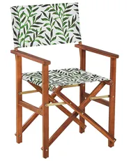 Set of 2 Garden Chairs CINE Acacia Wood Dark Brown_819197