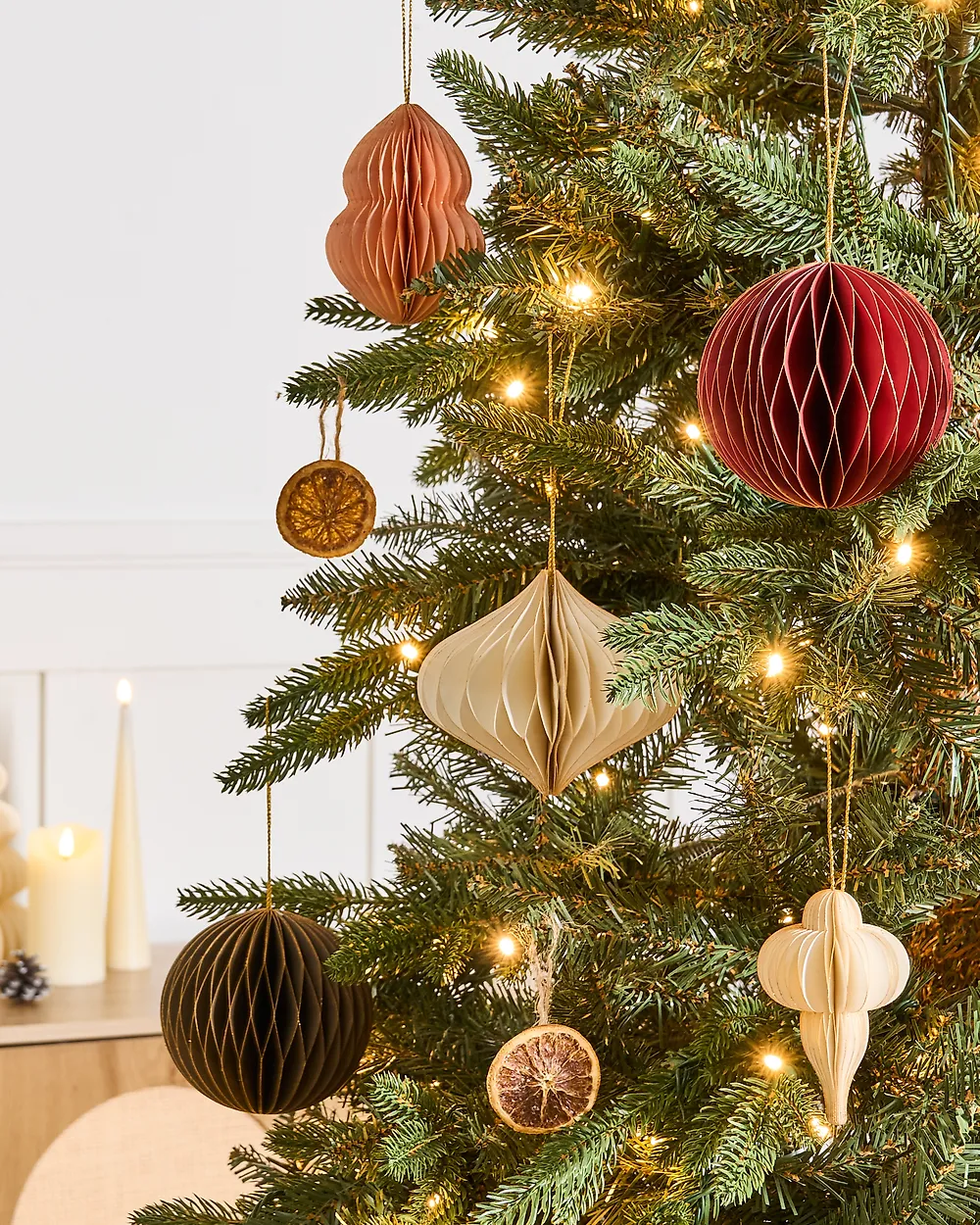 Weihnachtsbaumschmuck 20er Set STORA Papier Bunt