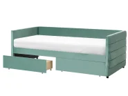 Tagesbett mit Stauraum MARRAY Samtstoff Mintgrün 90 x 200 cm_1022000