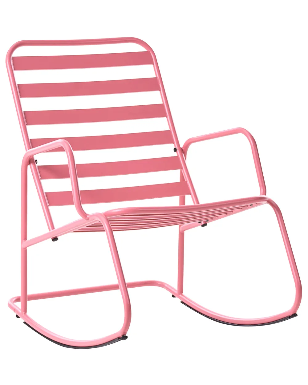 Garten-Schaukelstuhl TURI Metall Rosa