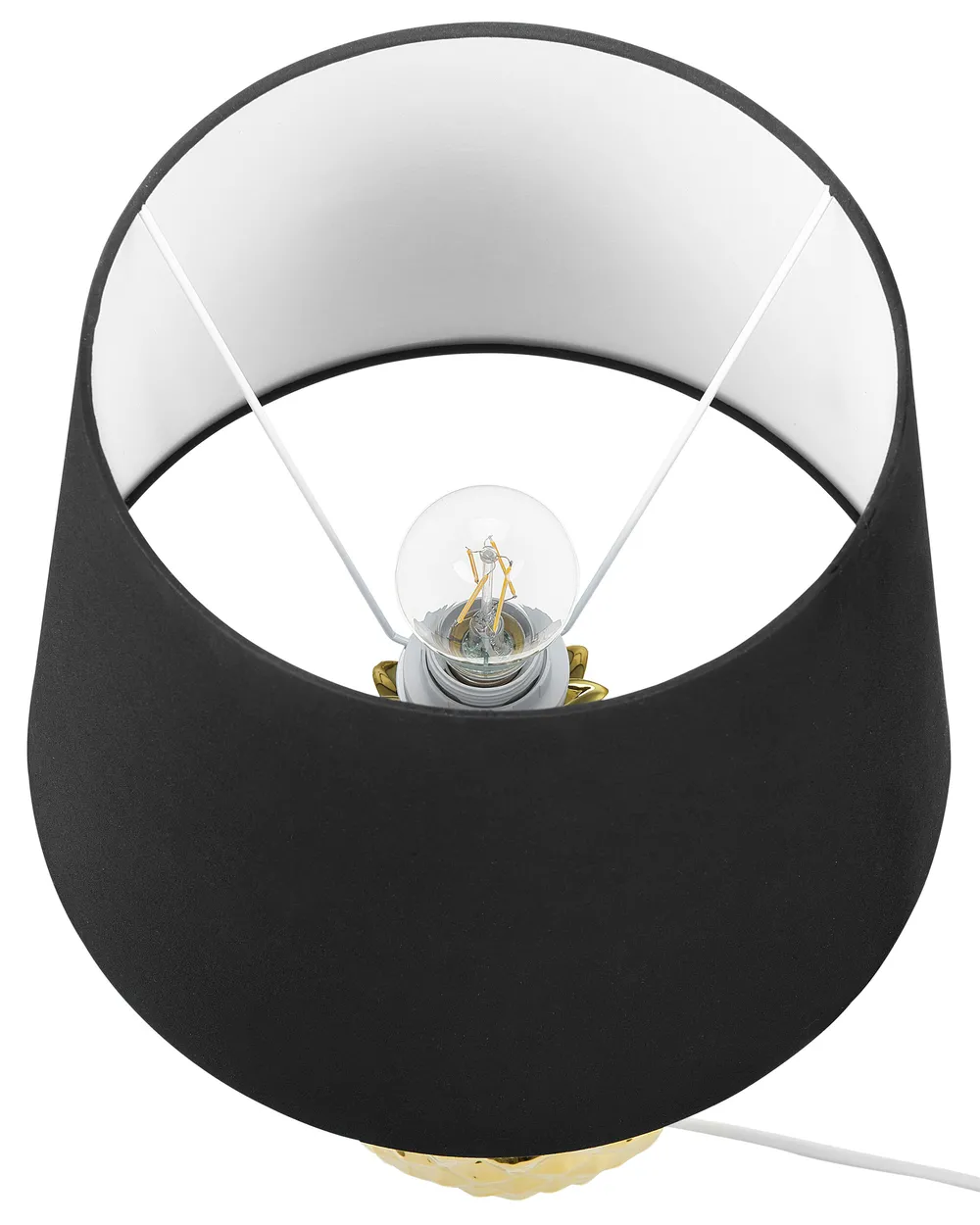 Tischlampe PINEAPPLE Keramik Gold_731627