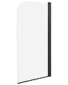 Badewannenaufsatz LAPAN 140 x 80 cm Schwarz