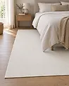 Rug ELLEK White 140 x 200 cm Wool