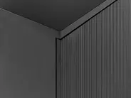 Wandmontierter Waschbeckenunterschrank ALZIRA 80 cm Schwarz_935043