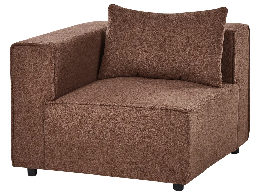 Modular Sofa 2 Seater AXEBO Boucle Brown_1075860