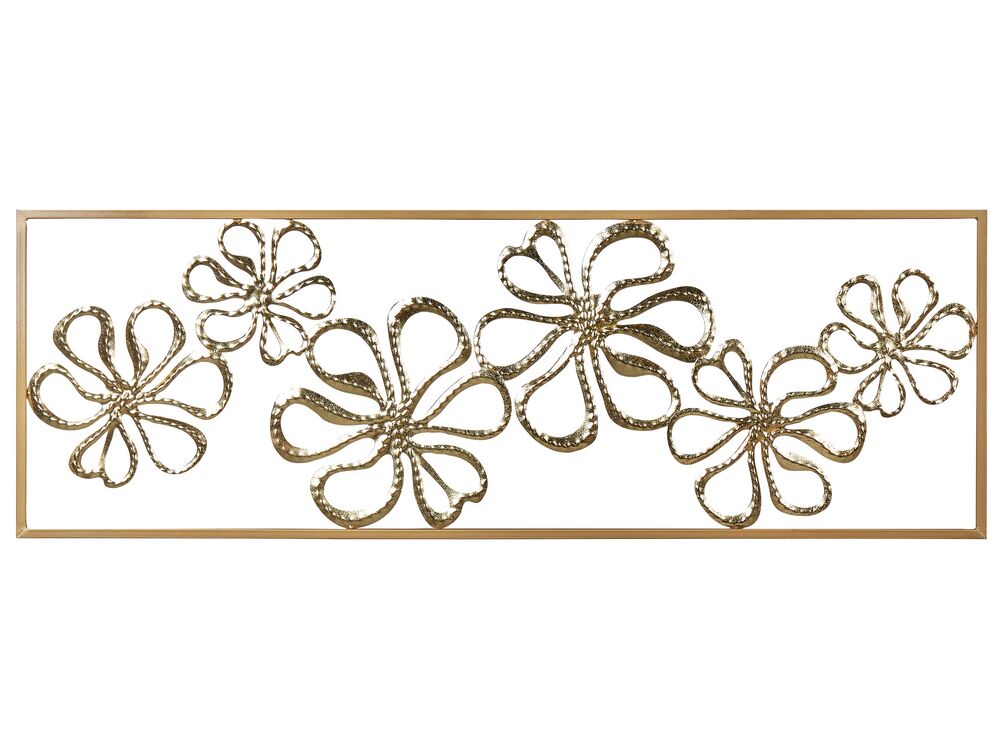 Wanddecoratie Bloem CERIUM Metaal 31 cm Goud