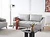 Sofa 3-Sitzer HOBRO Stoff Hellgrau