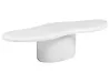 Couchtisch CONZA 57 cm 120 cm Terrazzo Optik Weiß