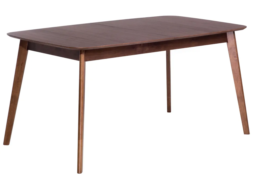 Extending Dining Table MADOX Dark Walnut 150/190 cm 90 cm - Beliani.be