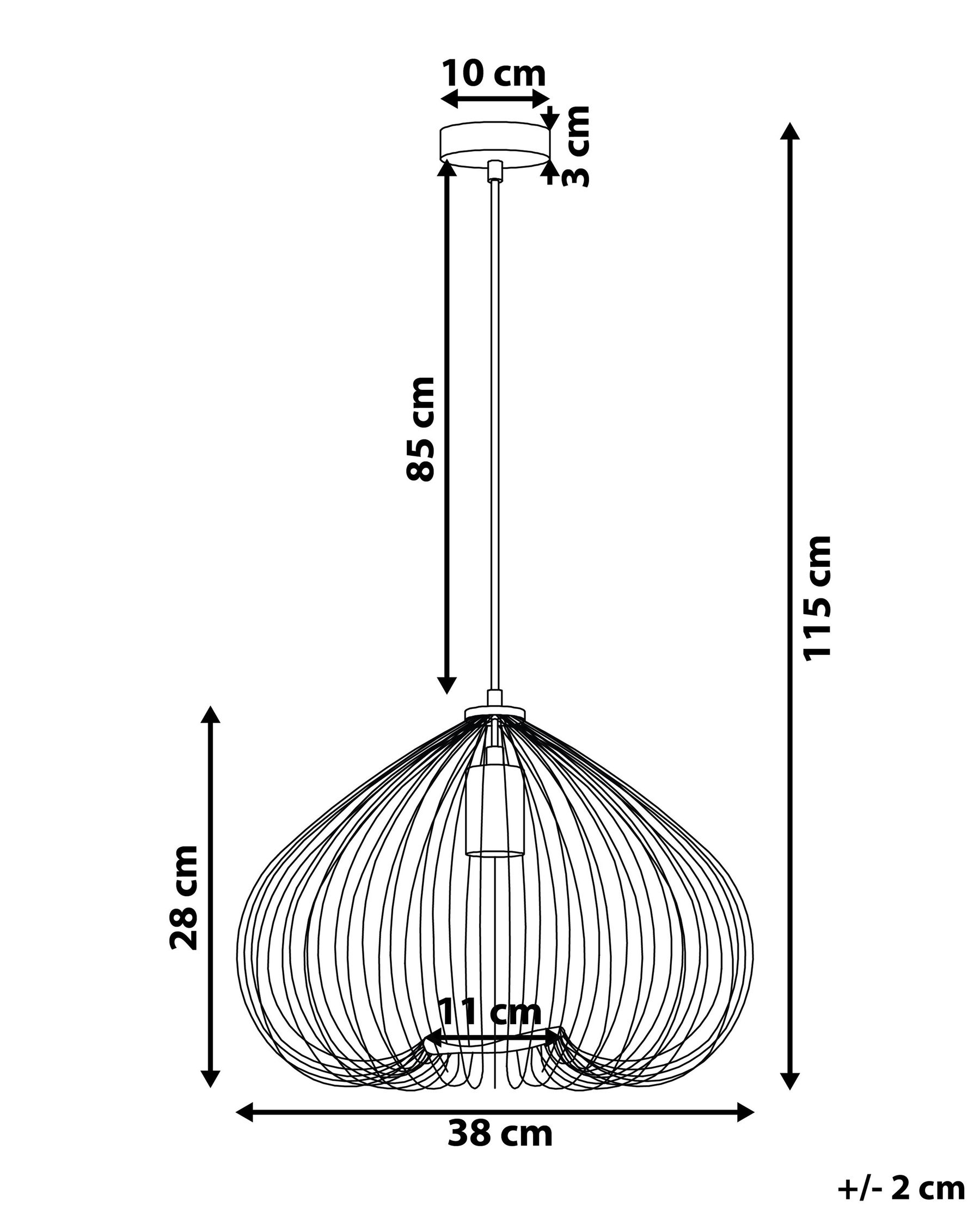 Pendant Lamp TORDINO Metal Black_739912