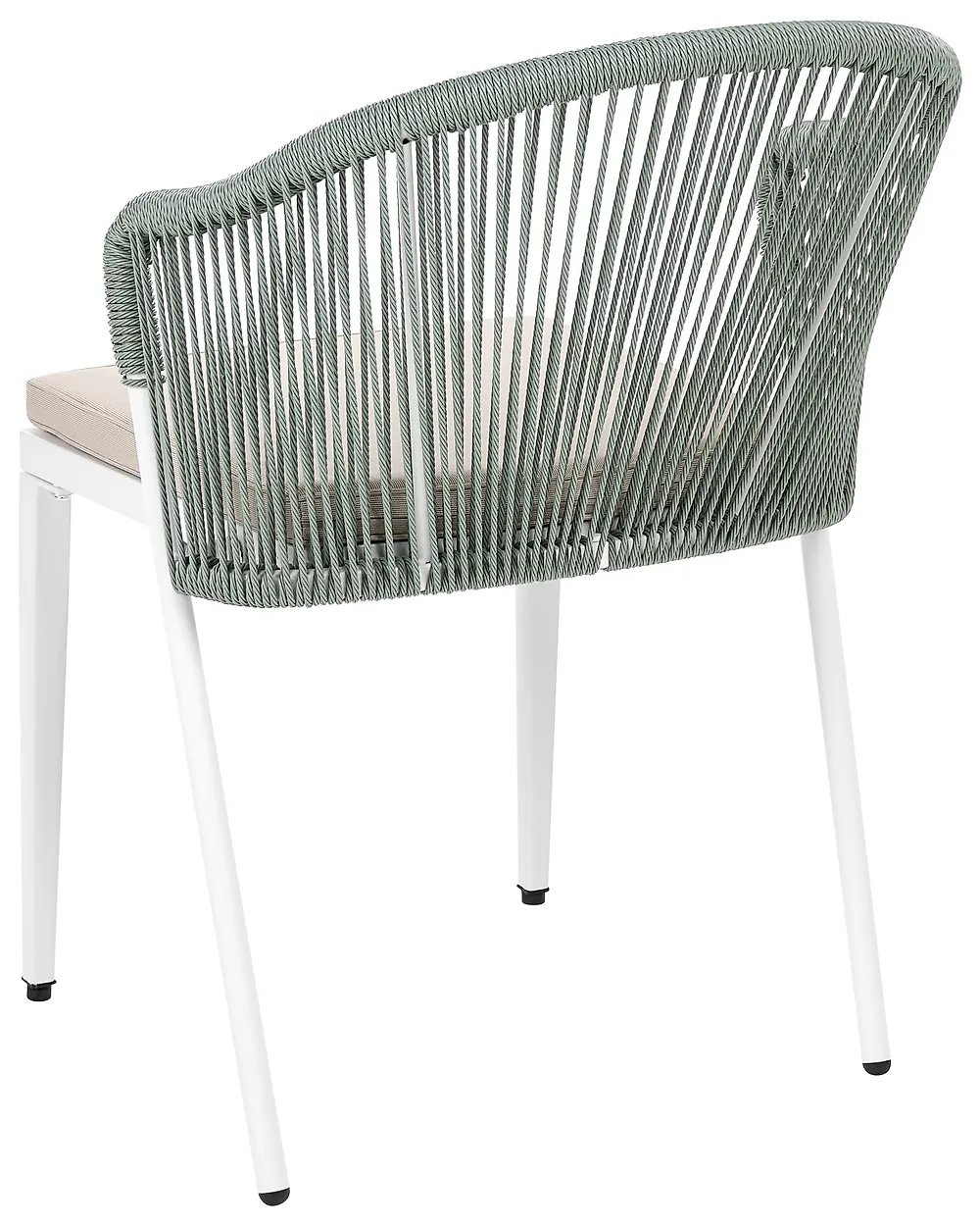 Set of 2 Garden Chairs with Cushions PARANEA Metal Green_1179769