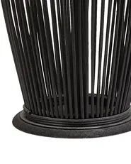Laterne TAHITI 84 cm Bambus Schwarz_734291