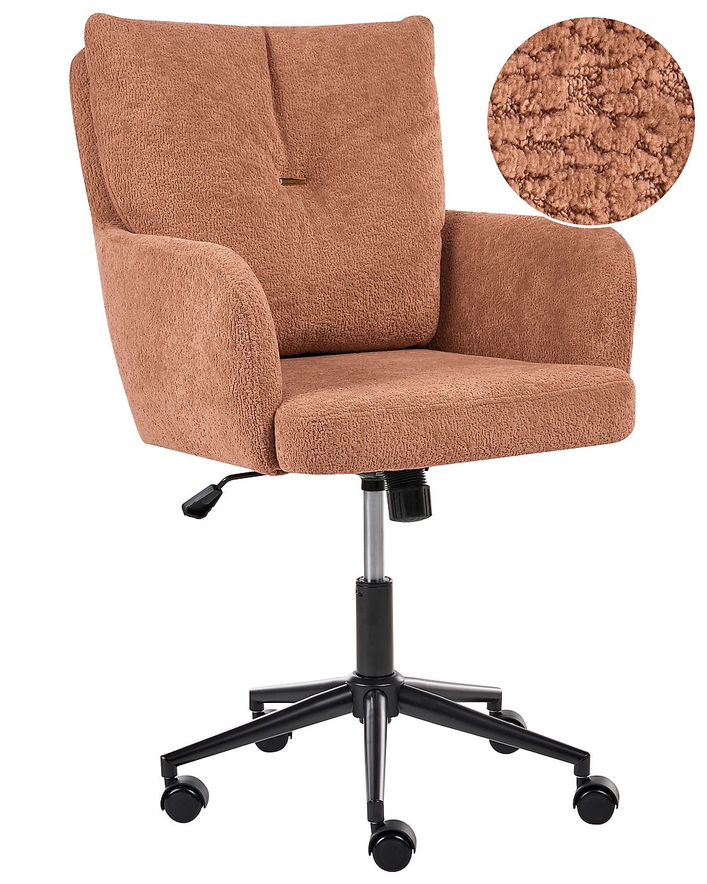 Bureaustoel ALPINE Stof Goudbruin
