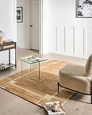 Rug GONDIA Light Beige 160 x 230 cm Jute_1174474