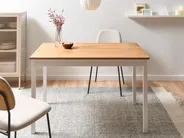 Dining Table HOUSTON Light Oak 125 cm 75 cm_1070958