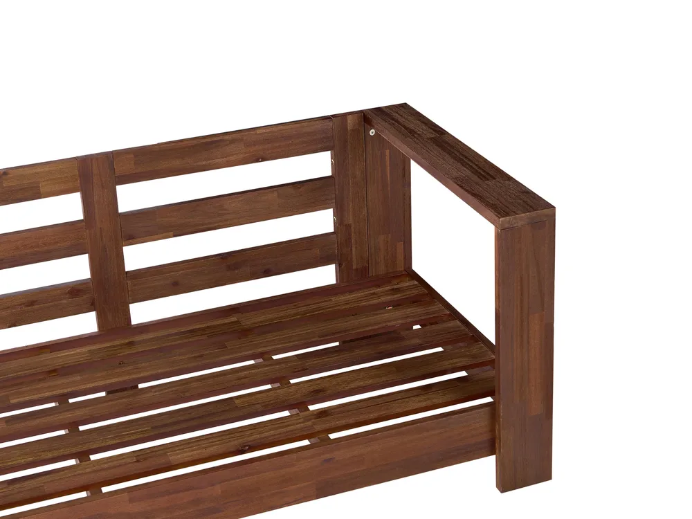 Garten Ecksofa 5-Sitzer MARETTIMO zertifiziertes Akazienholz Grün linksseitig_1081805