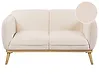 Sofa 2-Sitzer LJUNG Bouclé Hellbeige