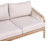 Gartensofa mit Tisch 2-Sitzer SUMBA Akazienholz Hellbraun_1087605