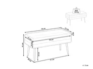 Upholstered Storage Bench DURHAM Velvet Pink_817906