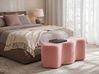 Polsterbank LITTLETON Bouclé Rosa