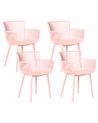 Gartenstuhl 4er Set PESARO Rosa