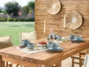 Tafelservice 16-teilig JUNIPER Steinzeug Hellblau_864191