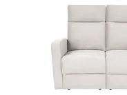 Sofa Set manuell verstellbar 3-Sitzer VERDAL Samtstoff Beige_1081171