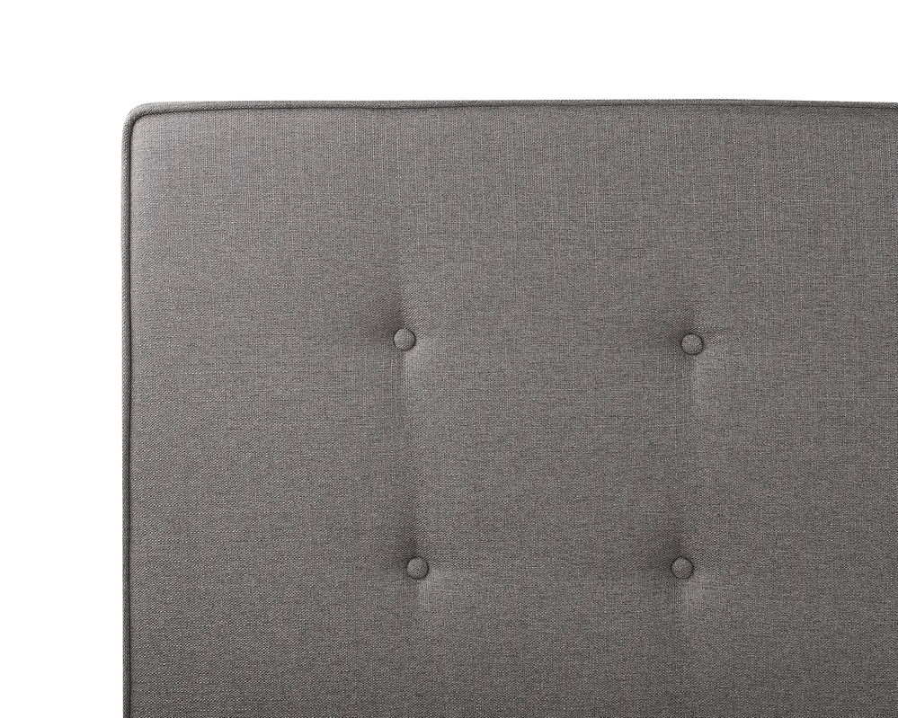 Bett mit Lattenrost Stoff AMBASSADOR 140 x 200 cm Grau_914097