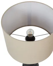 Tischlampe VILAR Keramik Schwarz_897331