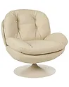 Drehsessel NOLVIK Kunstleder Beige