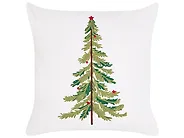 Lot de 3 coussins décoratifs ZIVEN 30 x 50 cm 45 x 45 cm Blanc Motif de Noël_1164558