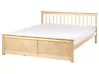 Bett mit Lattenrost Kiefernholz OLENDON 160 x 200 cm Hellbraun