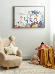 Canvas BIBBIENA 63 x 99 cm Kindermotiv Bunt_891224