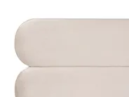 Bett mit Lattenrost Samtstoff LESSAY 180 x 200 cm Hellbeige_982211